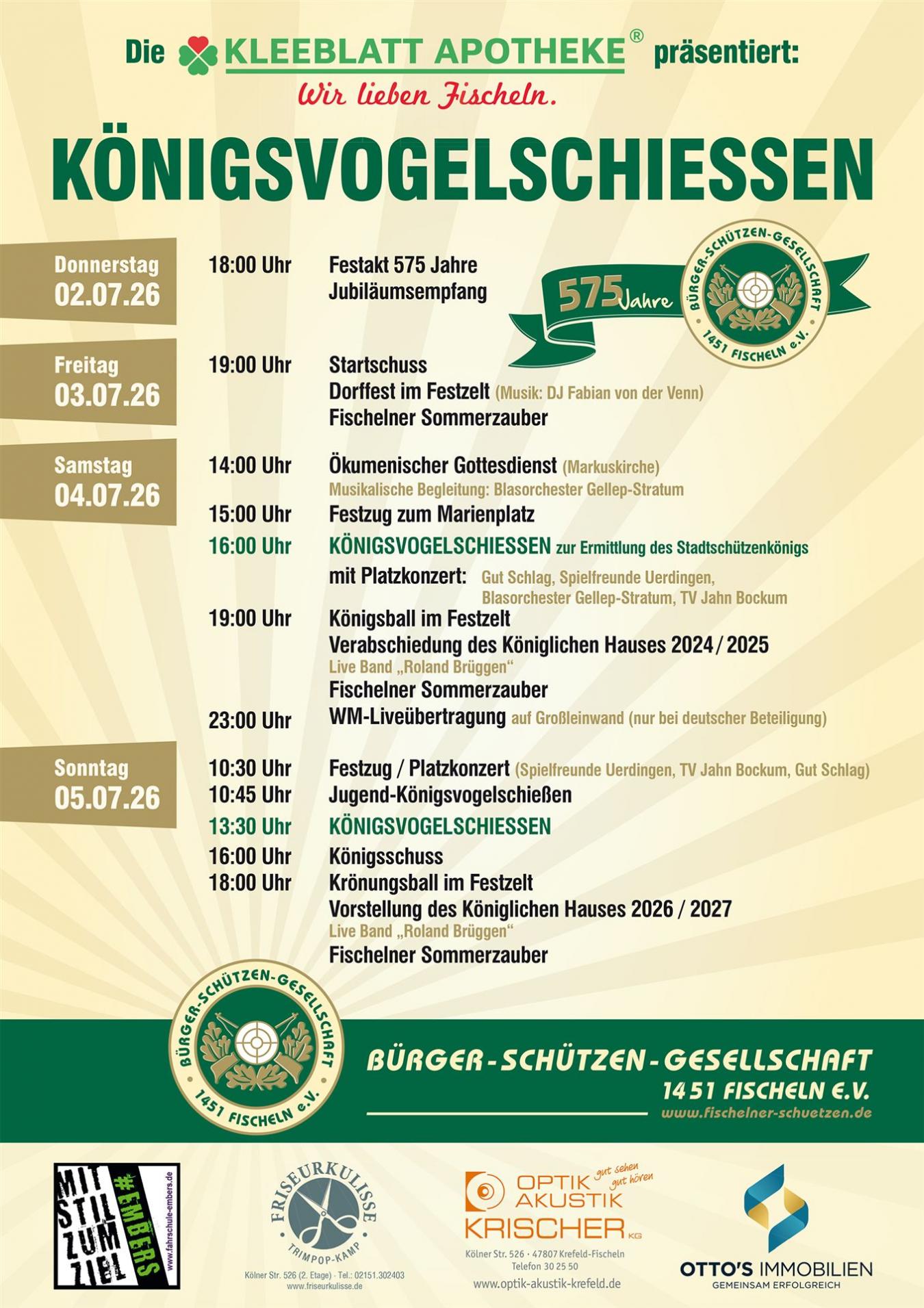 Königsvogelschiessen 2026